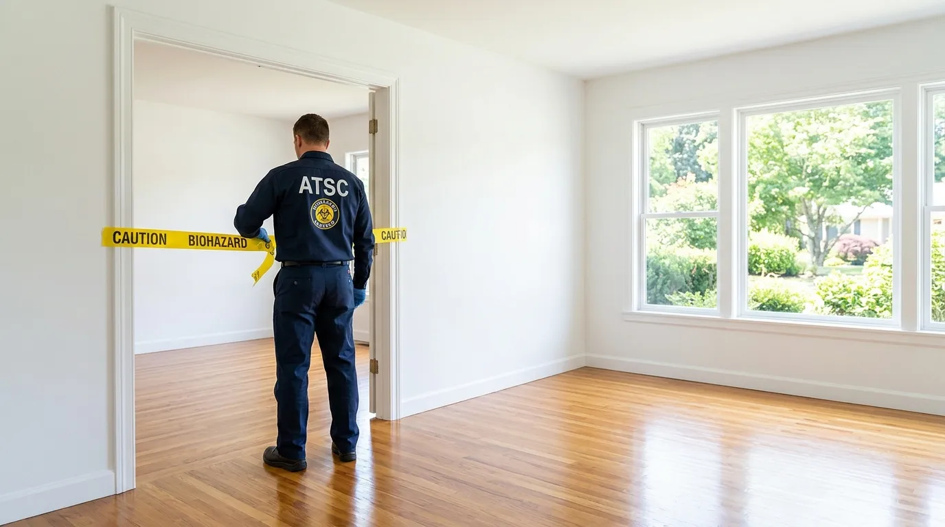 Certified biohazard cleanup crew performing Decomposition Cleanup in Mango